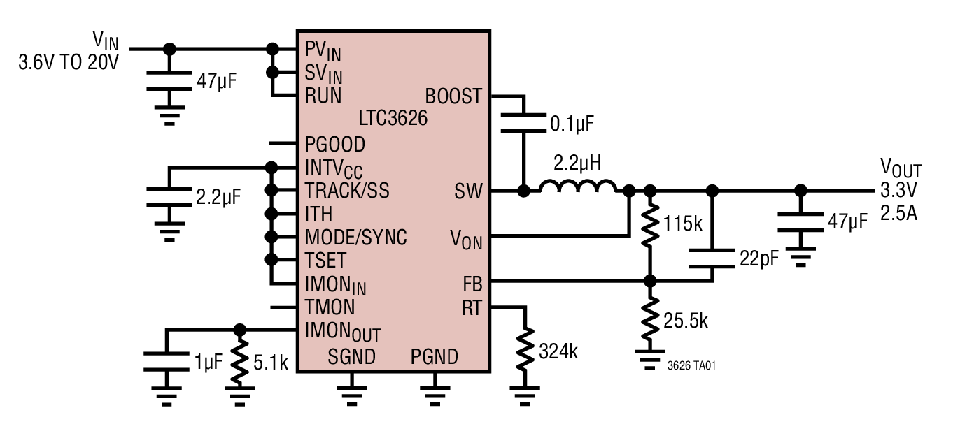 LTC3626Ӧͼһ